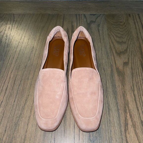 Franco Sarto Chestnut Suede Loafers - Picture 3 of 7